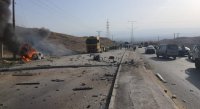 وفيات واصابات بحادث تدهور شاحنة مروع على 14 مركبة على طريق العدسية(صور)