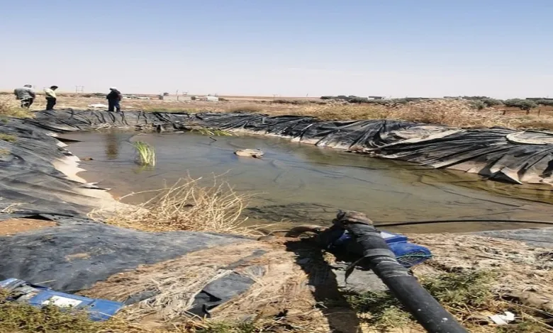 ضبط حفارة داخل مزرعة في الرمثا بهدف حفر بئر مخالف