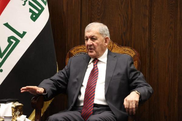 الرئيس العراقي وزجته يصلان عمان لحضور زفاف ولي العهد