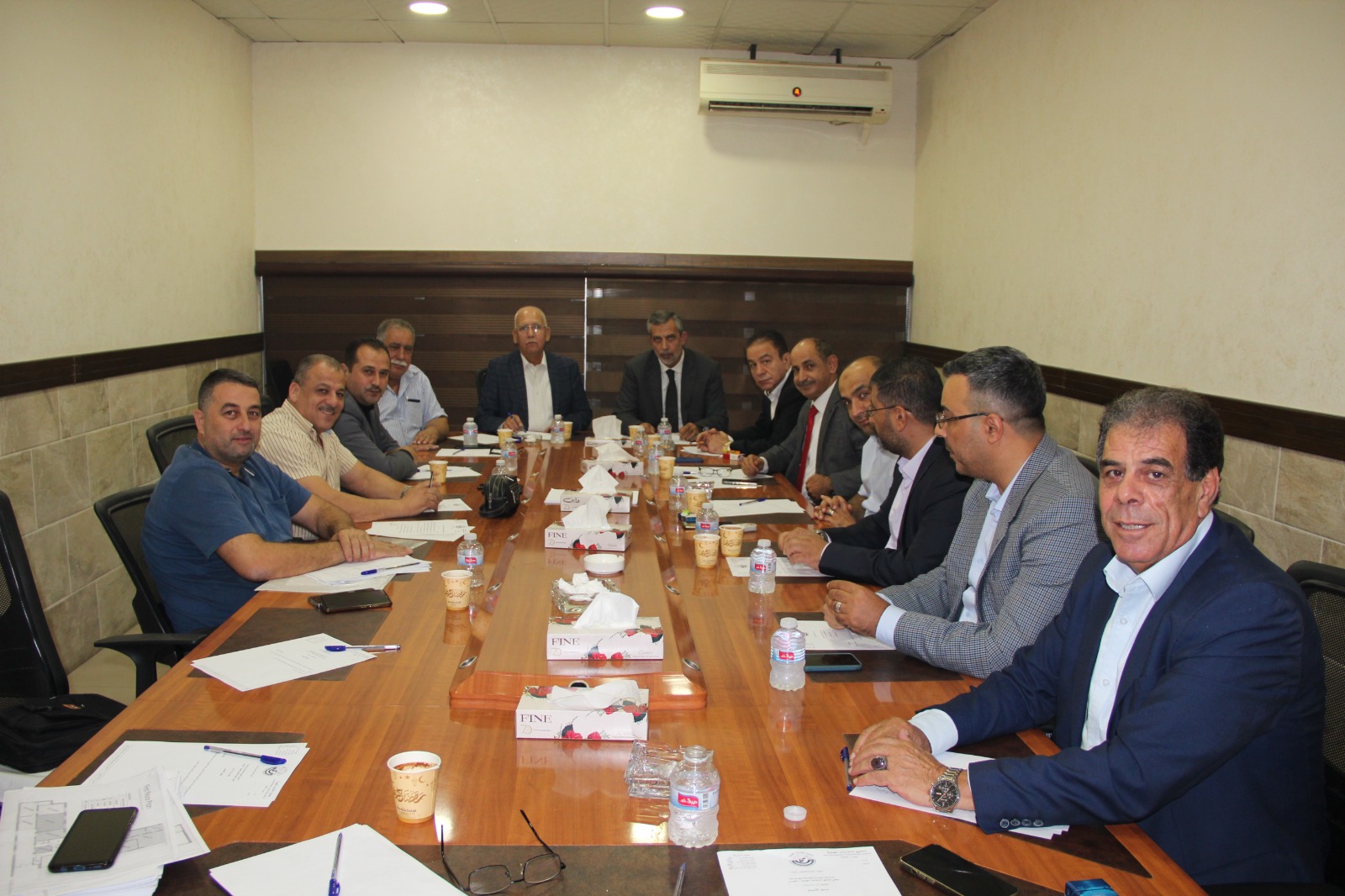 الهيئة المشرفة على مجمع النقابات المهنية تلتقي بممثلي مجمع النقابات في القدس