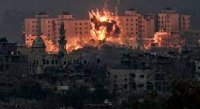 قصف إسرائيلي يستهدف محيطي مستشفيي الشفاء والإندونيسي بغزة