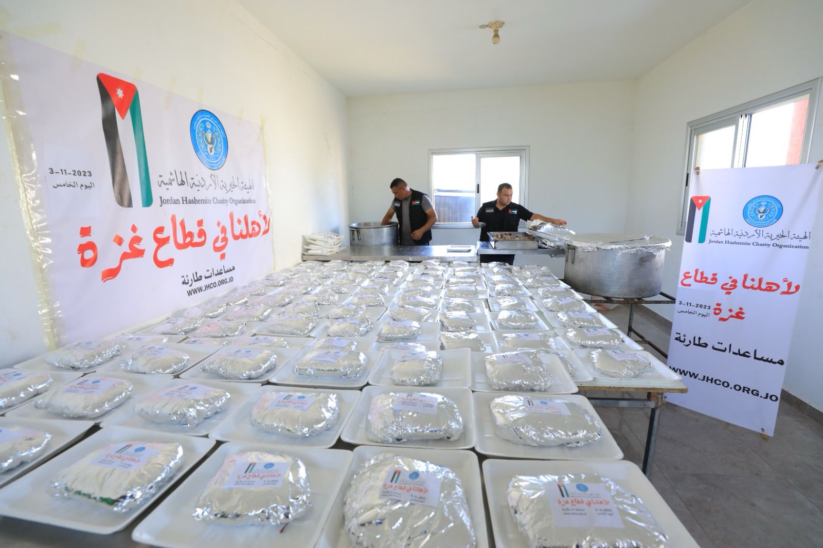 الخيرية الهاشمية تستمر بتوزيع المساعدات الإنسانية في قطاع غزة