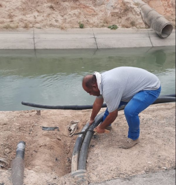 إزالة اعتداءات على قناة الملك عبدالله بالأغوار الشمالية