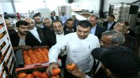 وزير الزراعة يفتتح مركزين لتعبئة وفرز الفواكه والتمور