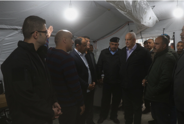 وزير الداخلية الفلسطيني يزور المستشفى الميداني الأردني نابلس1
