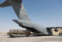 5 طائرات قطرية تحمل 156 طنا من المساعدات لغزة