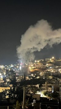 المقاومة تستهدف قوات الاحتلال بعبوة شديدة الانفجار في الحارة الشرقية بجنين.
