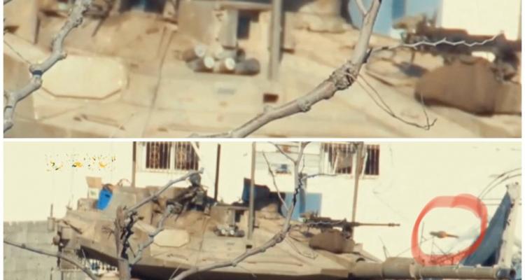 بالفيديو القسام تنشر مشاهد جديدة لتدمير دبابات الاحتلال  في حيي التفاح والدرج بغزة