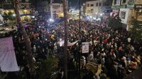 مسيرة في رام الله تنديدا بالعدوان المتواصل على قطاع غزة