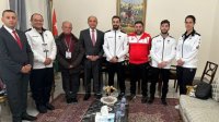 هكذا استقبل السفير الأردني في القاهرة لاعب المنتخب الوطني للجمباز أحمد أبو السعود
