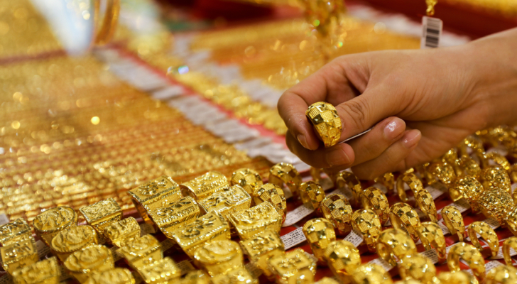 ارتفاع على أسعار الذهب في الأردن الثلاثاء
