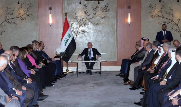 الرئيس العراقي لأبناء جاليته بعمان: دولتنا قوية بمذاهبها ودياناتها