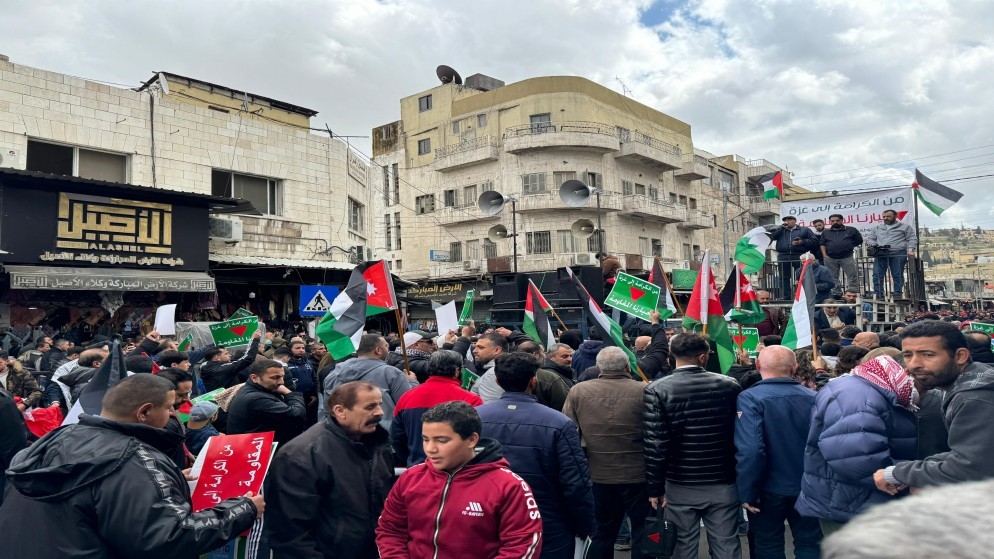 فعاليات شعبية ووقفات تضامنية مع الفلسطينيين في عمّان والمحافظات