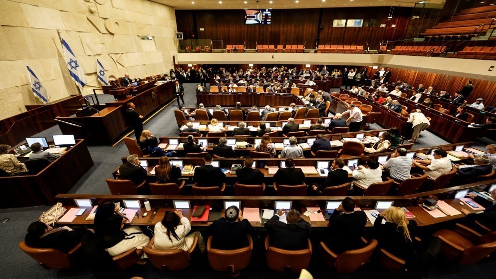 الكنيست الإسرائيلي يقر رفض إقامة دولة فلسطينية