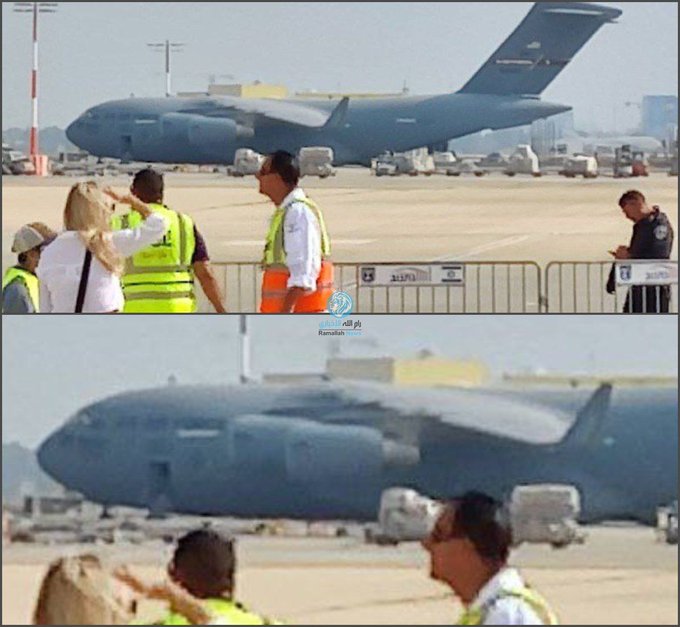 إعلام عبري: قبيل مغادرة نتنياهو إلى واشنطن، طائرة شحن أميركية محملة بأسلحة تصل إلى الاحتلال