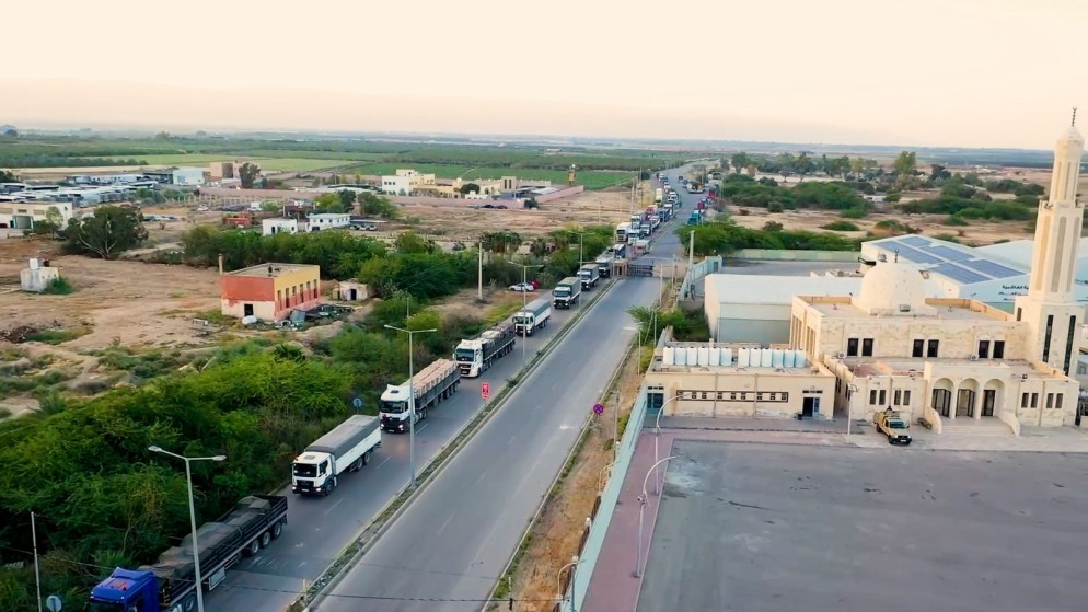 118 شاحنة جديدة من الأردن إلى غزة تحمل مساعدات غذائية وصحية وإيوائية