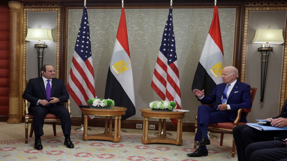 السيسي وبايدن يطالبان جميع الأطراف بإتمام اتفاق الهدنة في غزة