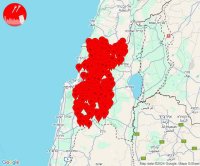 خلال فترة قصيرة.. صافرات الإنذار دوت في أكثر من 100 موقع بالضفة وشمال فلسطين المحتلة، بعد رشقات صاروخية من لبنان