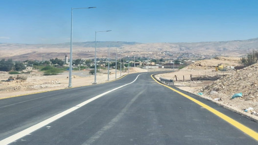 انتهاء العمل في مشروع طريق الفيصلية - الرامة في الأغوار الوسطى
