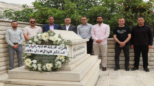 المستشفى الميداني الأردني نابلس/ 6 يزور أضرحة شهداء معركة وادي التفاح في نابلس