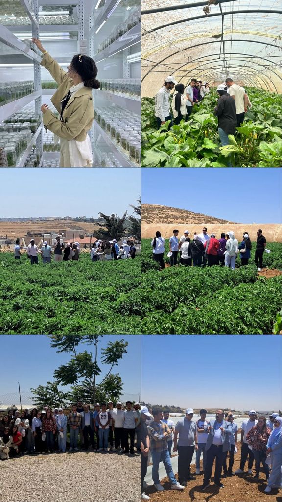 طلبة التكنولوجيا الزراعية في عمان الاهلية يزورون شركة البذور العالمية