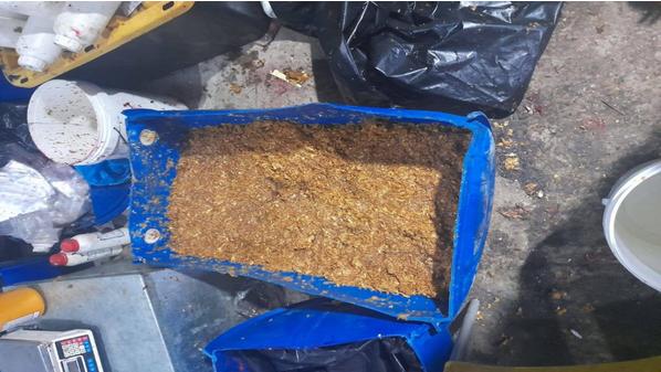 الجمارك: ضبط طن معسل بمعمل يستخدم نشارة الخشب في التصنيع