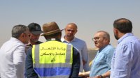 الحكومة تتفقد العمل بالطريق المؤدي إلى الاستاد الدولي الجديد لكرة القدم