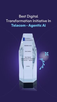 ضمن جوائز Global Economics Awards 2025.. زين الأردن تحصد جائزة "أفضل مبادرة للتحوّل الرقمي في قِطاع الاتصالات" عن مبادرتها المُبتكرة (Agentic AI)