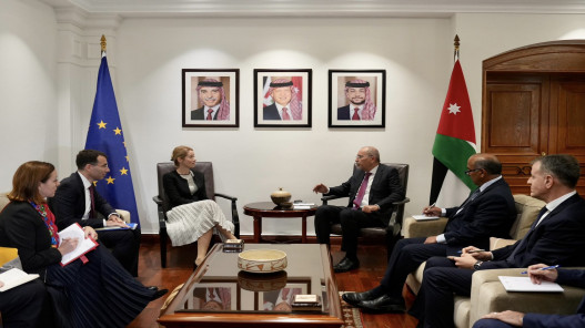 وزير الخارجية يجري مباحثات موسّعة مع مسؤولة السياسة الخارجية الأوروبية