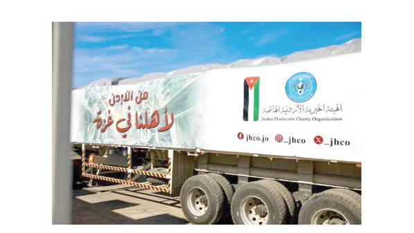 بتوجيهات ملكية.. الأردن يُغيث مليون غزي ب«2025»