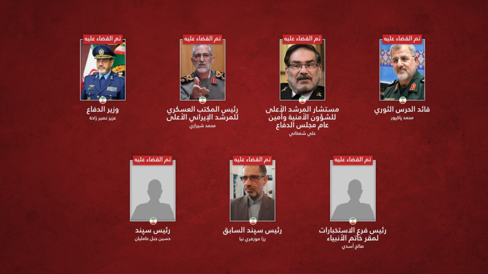 إسرائيل تعلن مقتل قائد الحرس الثوري ووزير الدفاع وشمخاني وآخرون