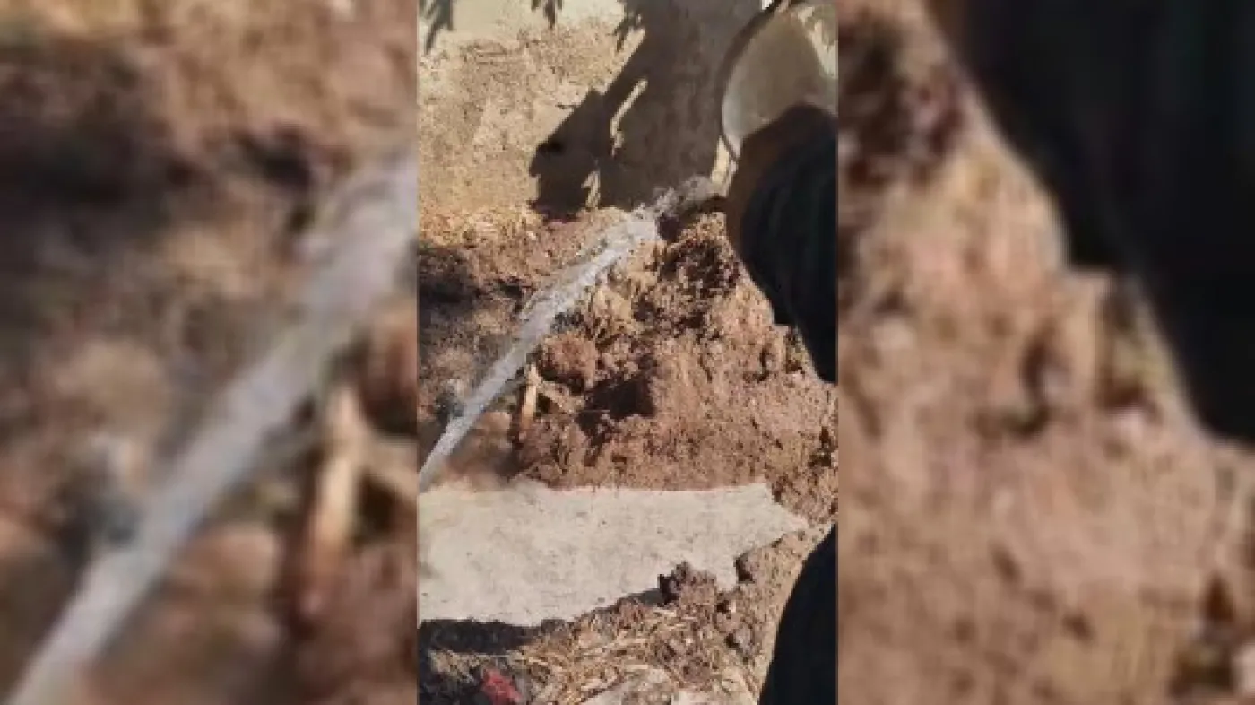 ضبط اعتداء على خط مياه رئيسي يغذي مجمعا سكنيا وصهاريج في عين الباشا