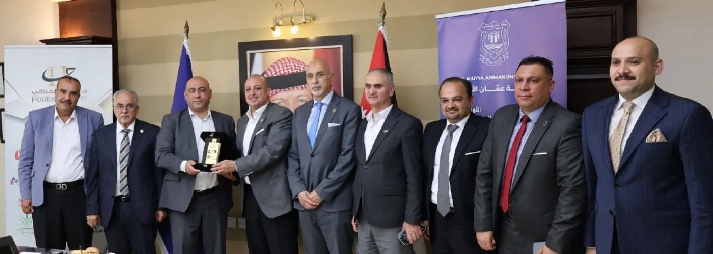 عمان الاهلية وسلطة المياه تبحثان آفاق التعاون المشترك.. صور 