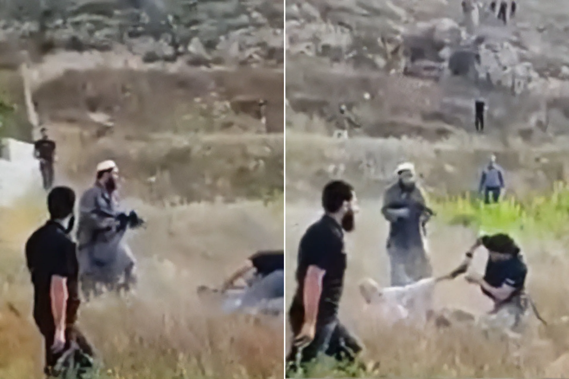 فاجعة في نابلس.. اب يودع نجله واقرباءه بعد هجوم دموي