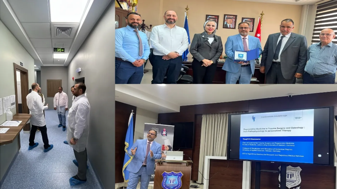 محاضرة للعالم الأردني ثقيف الخصاونة بصيدلة عمّان الأهلية حول الطب التجديدي والعلاج الشخصي 