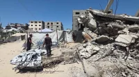 صمود فلسطيني اسطوري بين ركام المنازل المهدومة