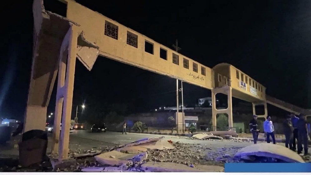 بعد حادثة شاحنة جابر.. تفاصيل ازالة جسر المشاة وعودة حركة السير للطريق