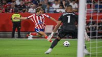 اتلتيكو مدريد يعتلي صدارة الدوري الاسباني بانتصار عريض في غياب الفاريز