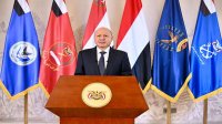 رشاد العليمي يعلن انطلاق معركة استعادة الدولة وانهاء سيطرة الحوثيين في اليمن