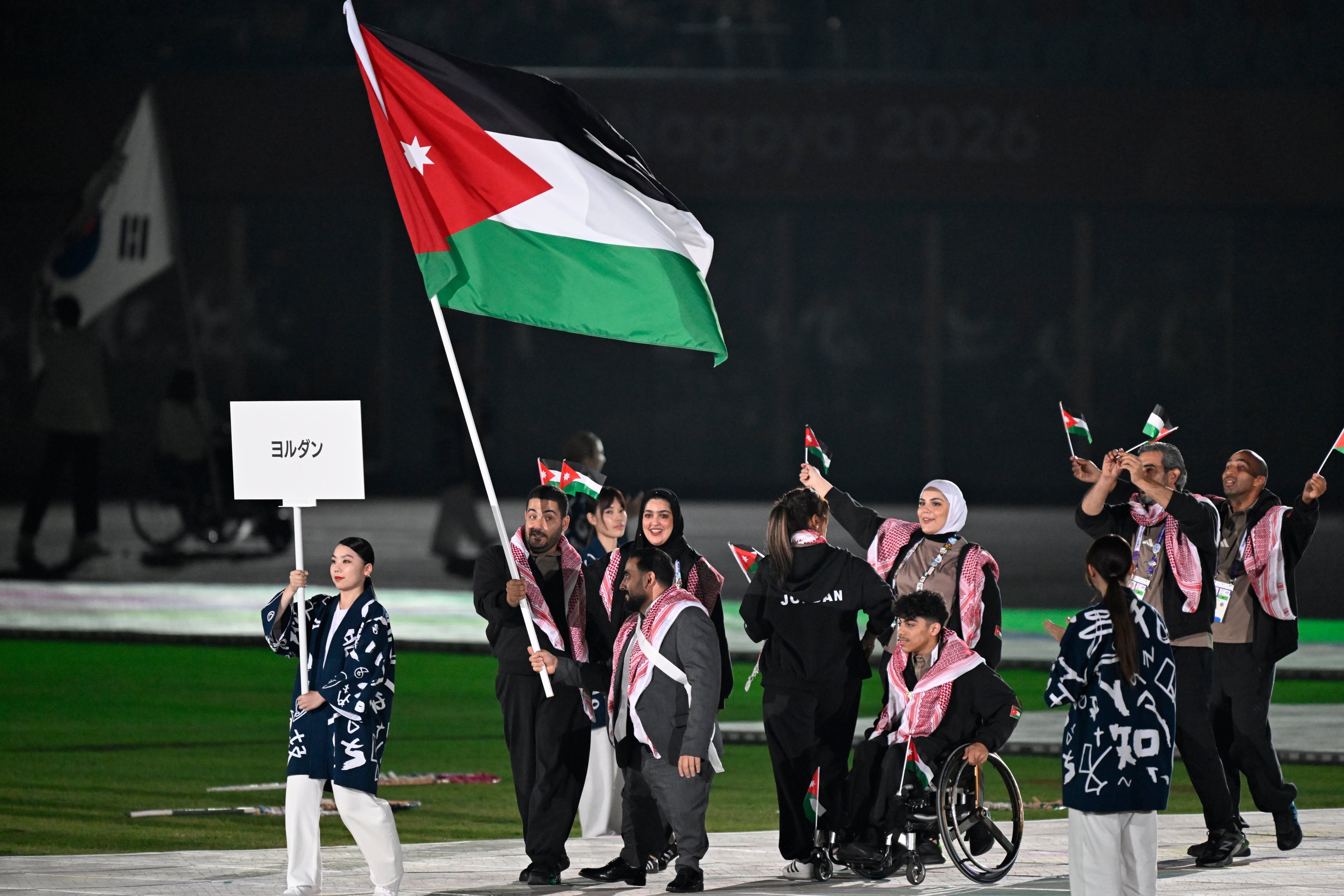 الاردن يرفع رايته عاليا في انطلاق منافسات الالعاب الاسيوية البارالمبية باليابان