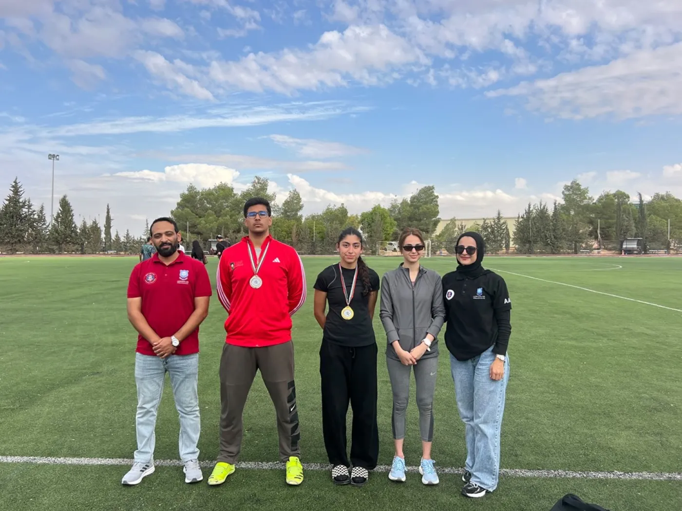 ذهبية وفضية لجامعة عمّان الأهلية ببطولة الجامعات الأردنية لألعاب القوى